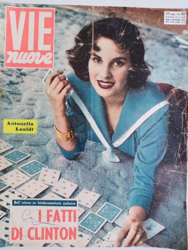 VIE NUOVE magazine side cover Issue 37 15 September 1956