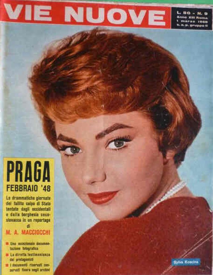 VIE NUOVE magazine side cover Issue 9 1 March 1958