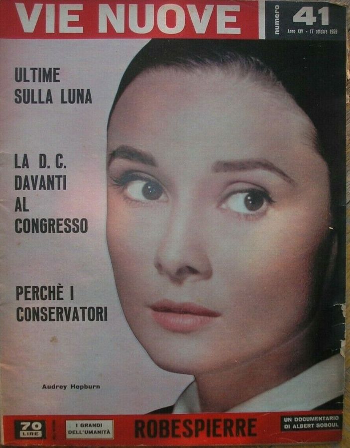 VIE NUOVE magazine side cover Issue 41 17 October 1959