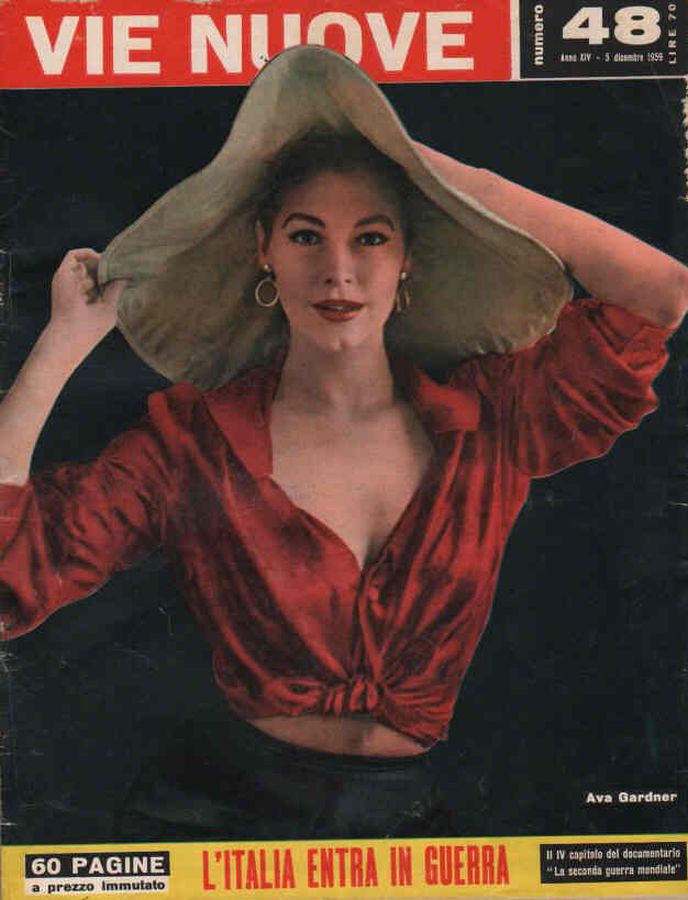 VIE NUOVE magazine side cover Issue 48 5 December 1959
