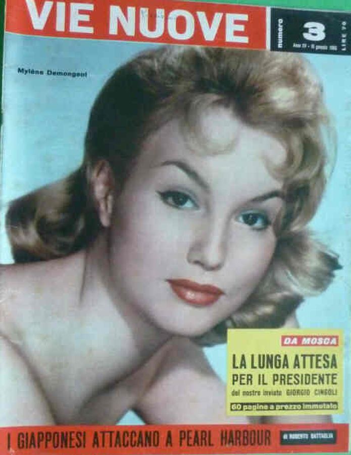 VIE NUOVE magazine side cover Issue 3 16 January 1960