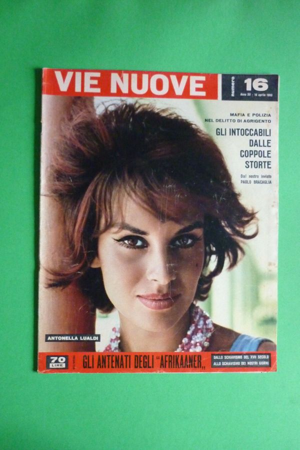 VIE NUOVE magazine side cover Issue 16 16 April 1960