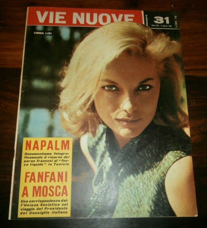 VIE NUOVE magazine side cover Issue 31 5 August 1961