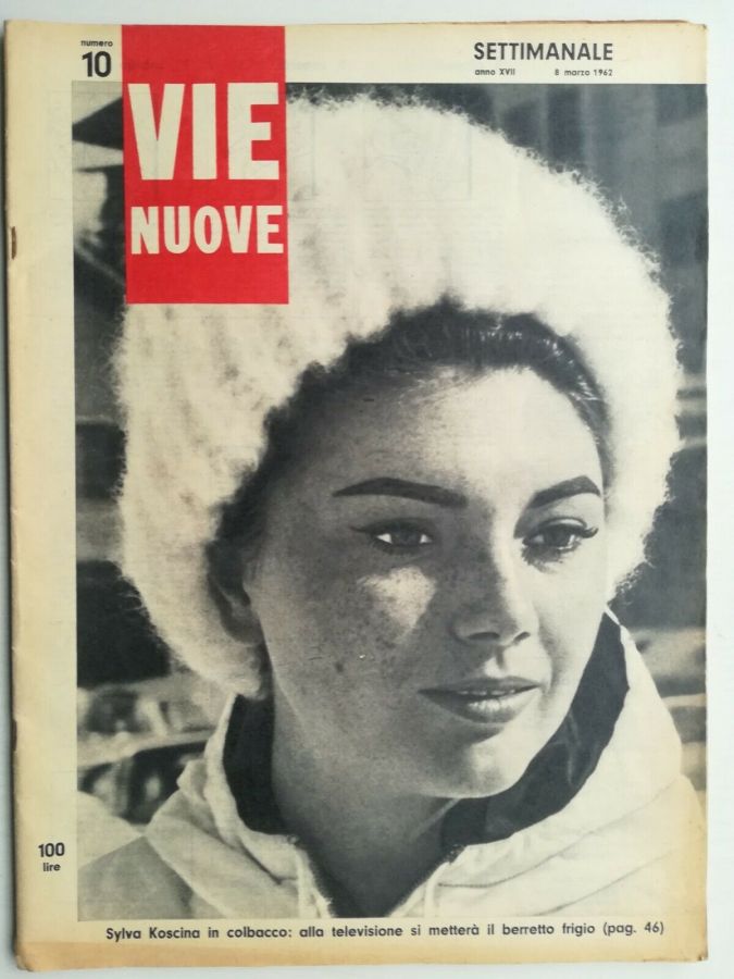 VIE NUOVE magazine side cover Issue 10 8 March 1962