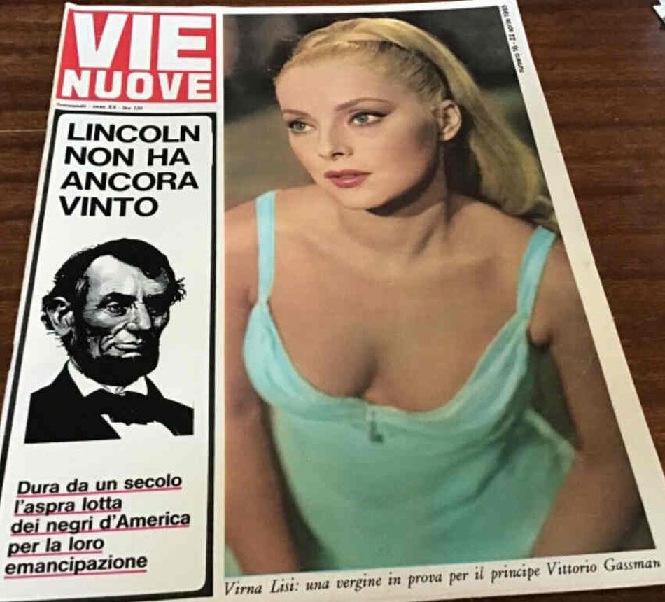 VIE NUOVE magazine side cover Issue 16 22 April 1965