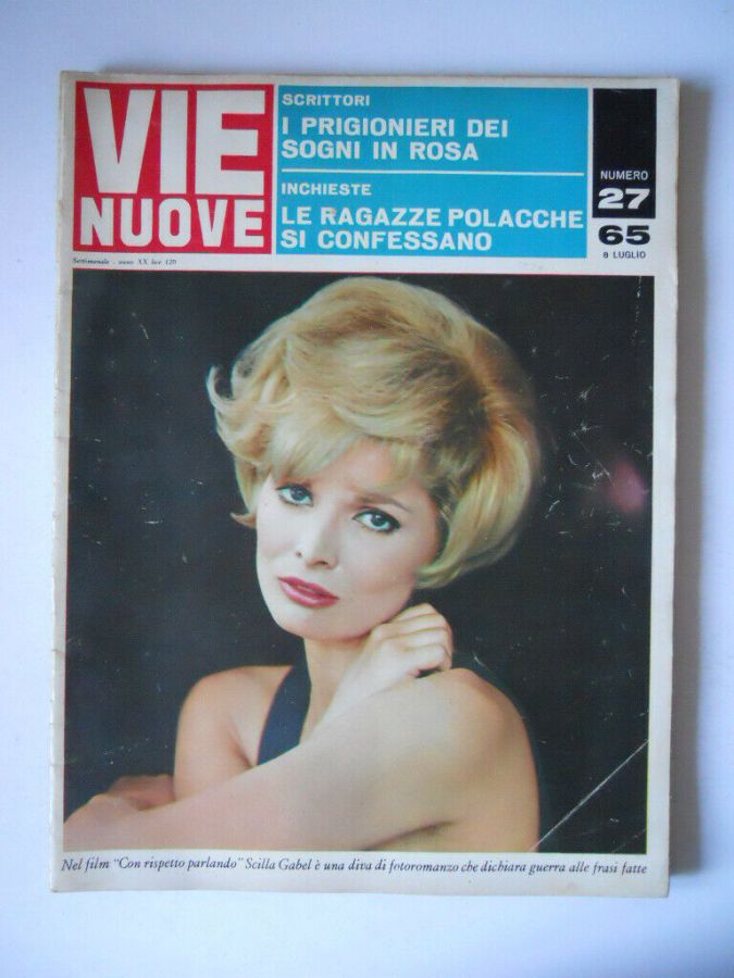 VIE NUOVE magazine side cover Issue 27 8 July 1965