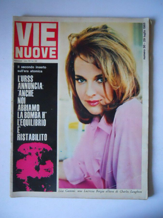 VIE NUOVE magazine side cover Issue 30 29 July 1965