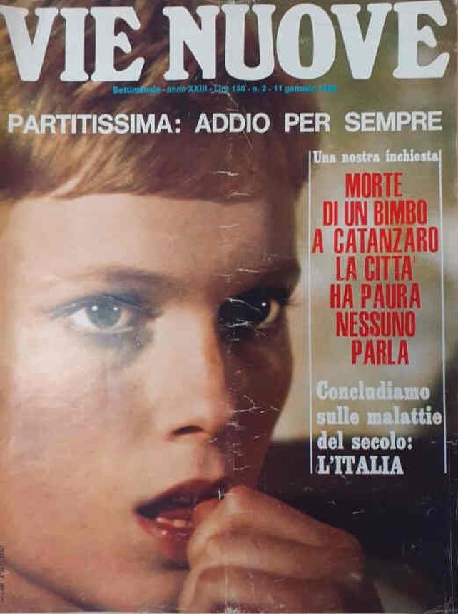 VIE NUOVE magazine side cover Issue 2 11 January 1968