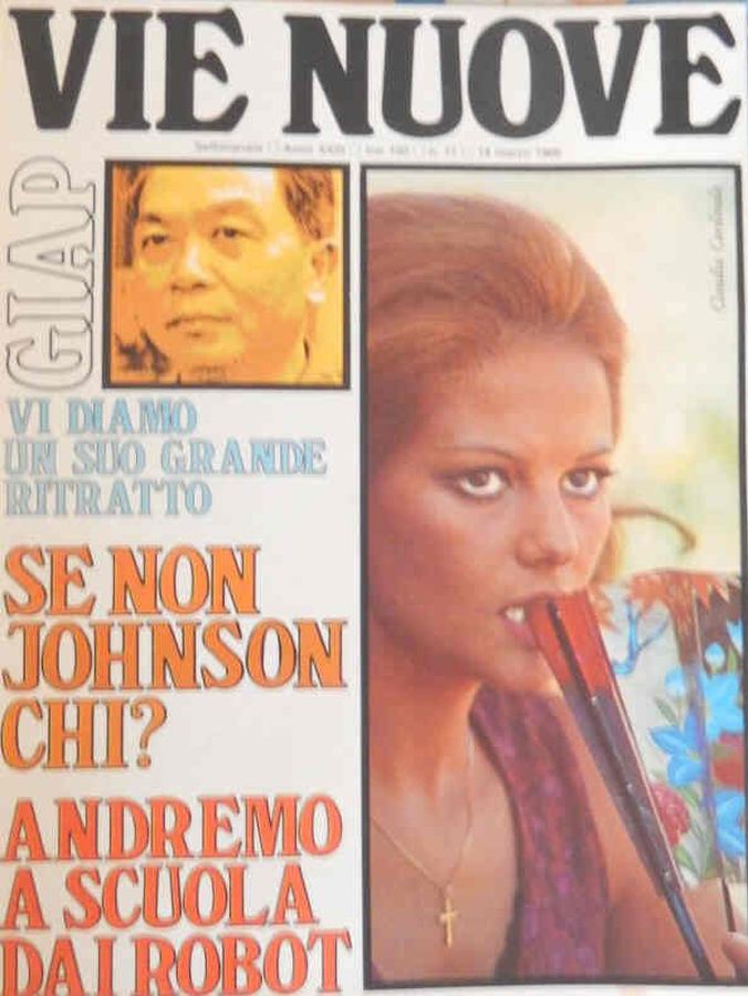 VIE NUOVE magazine side cover Issue 11 14 March 1968