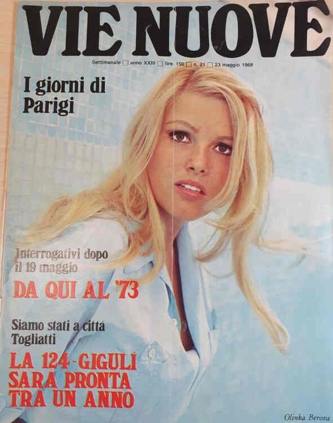 VIE NUOVE magazine side cover Issue 21 23 May 1968