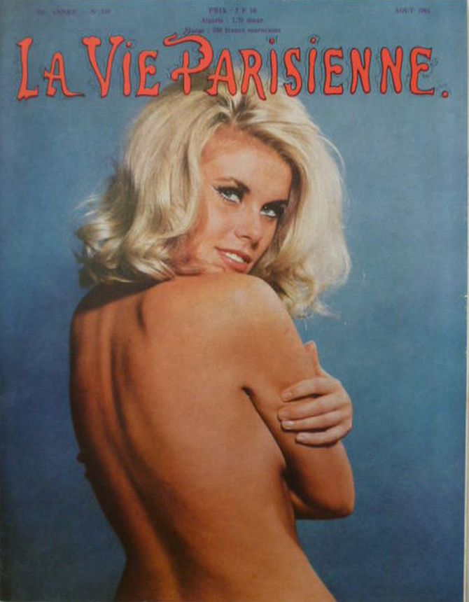 LA VIE PARISIENNE magazine side cover Issue 188  August 1966