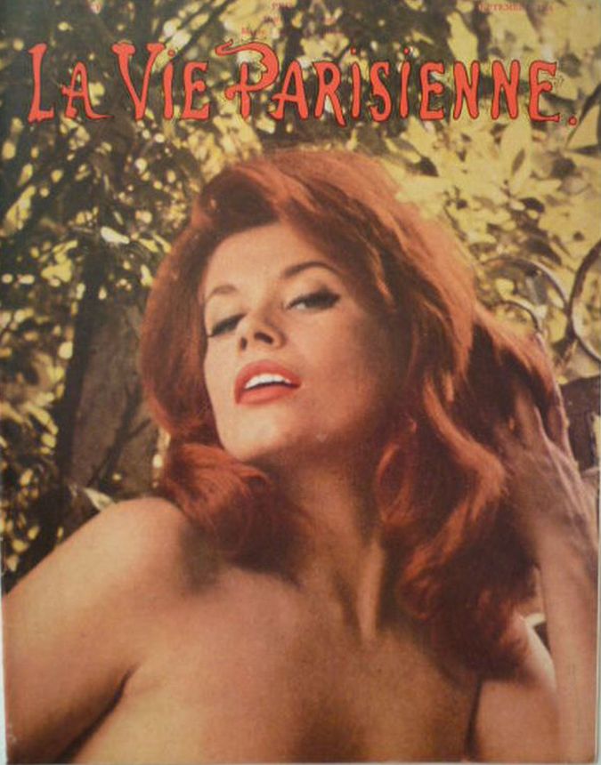 LA VIE PARISIENNE magazine side cover Issue 189  September 1966