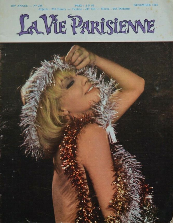 LA VIE PARISIENNE magazine side cover Issue 228  December 1969