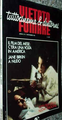 VIETATO FUMARE magazine side cover November 1984