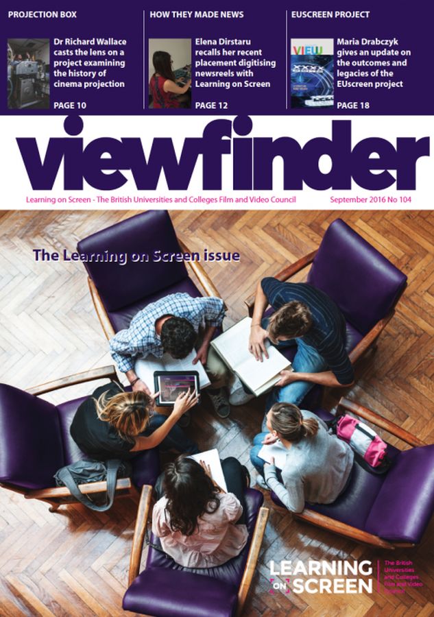 VIEWFINDER magazine side cover Issue 104 September 2016