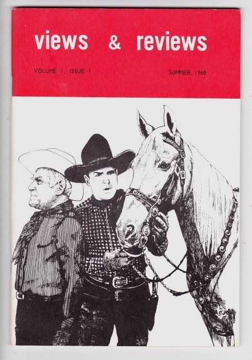 VIEWS AND REVIEWS magazine side cover Issue 1  Vol 1 # 1  1969