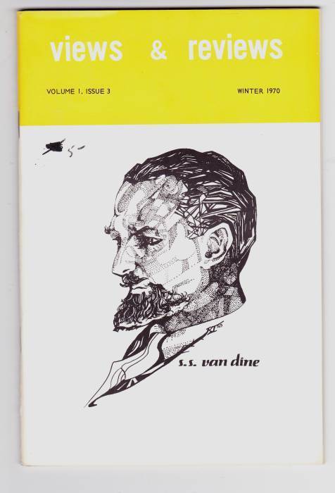VIEWS AND REVIEWS magazine side cover Issue 3  Vol 1 # 3  1970