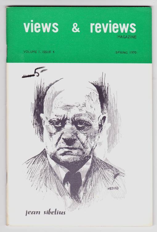VIEWS AND REVIEWS magazine side cover Issue 4  Vol 1 # 4  1970