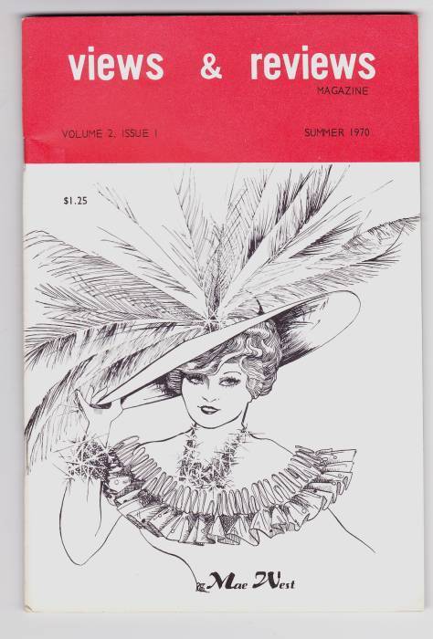 VIEWS AND REVIEWS magazine side cover Issue 5  Vol 2 # 1  1970