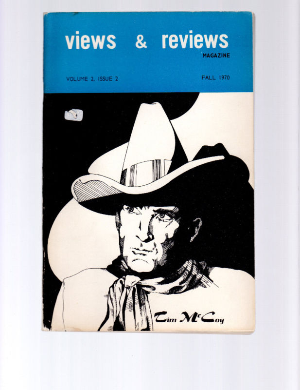VIEWS AND REVIEWS magazine side cover Issue 6  Vol 2 # 2 Fall 1970