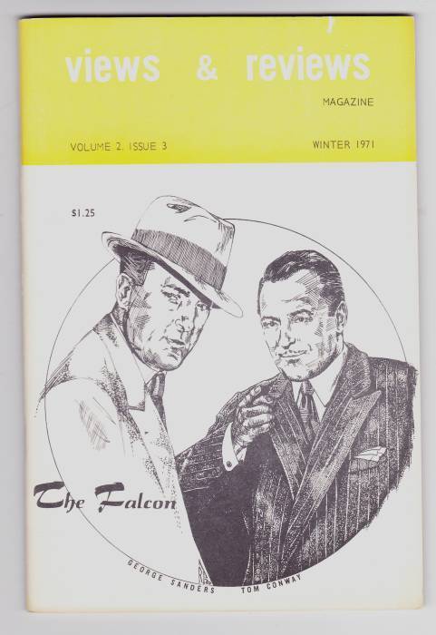 VIEWS AND REVIEWS magazine side cover Issue 7  Vol 2 # 3  1971