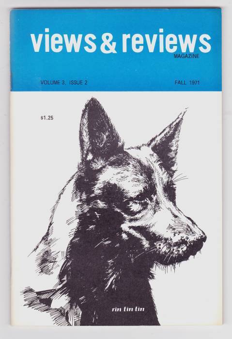 VIEWS AND REVIEWS magazine side cover Issue 10  Vol 3 # 2  1971