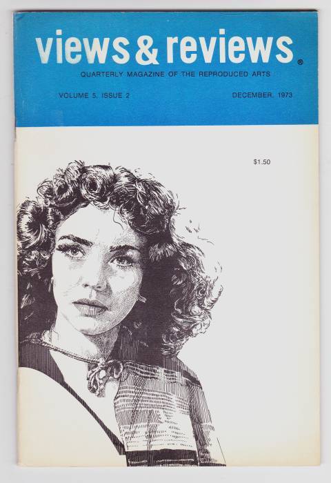 VIEWS AND REVIEWS magazine side cover Issue 18  Vol 5 # 2 December 1973