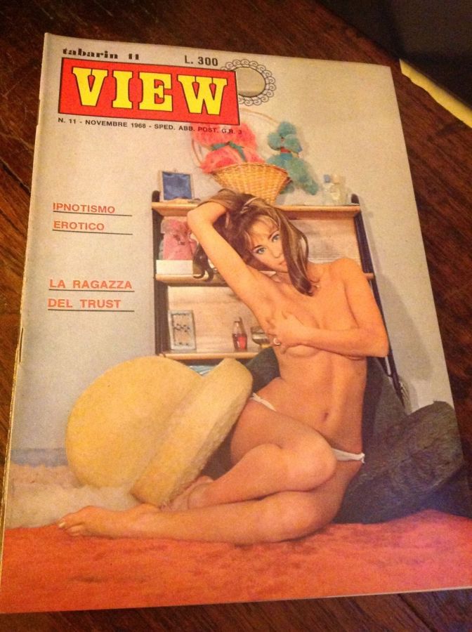 VIEW TABARIN magazine side cover Issue 11  November 1968