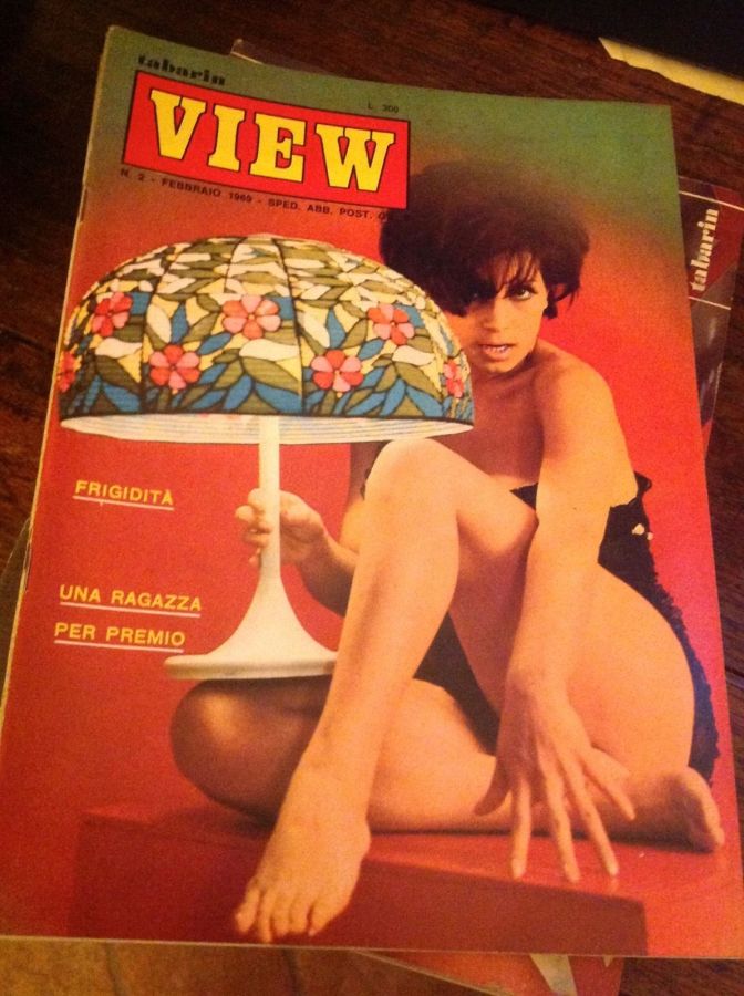 VIEW TABARIN magazine side cover Issue 2  February 1969