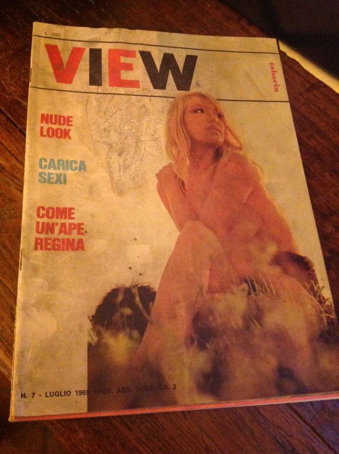 VIEW TABARIN magazine side cover Issue 7  July 1969
