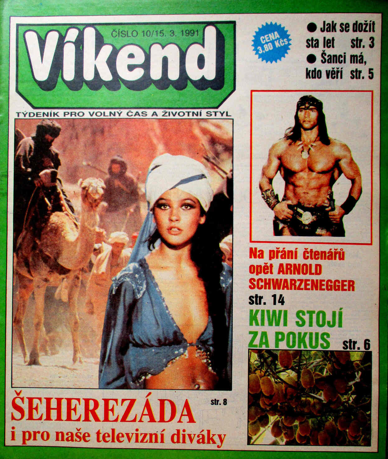 VIKEND magazine side cover Issue 10 15 March 1991