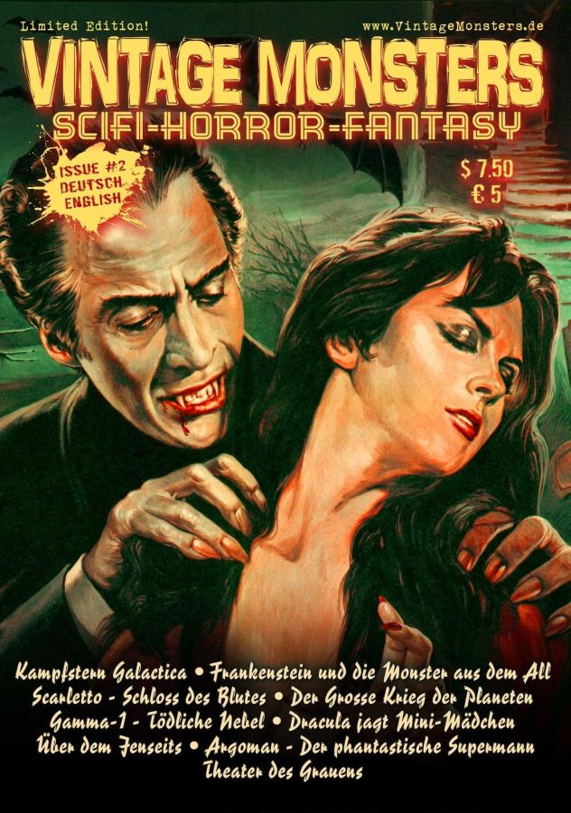 VINTAGE MONSTERS (De) magazine side cover Issue 2 June/July/August 2011