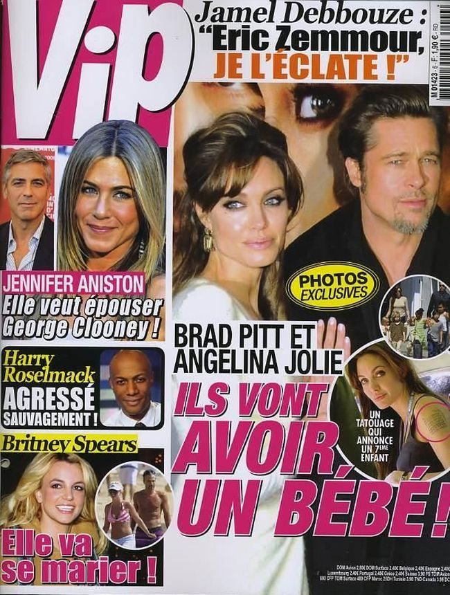 VIP FRANCE magazine side cover 22 April 2011