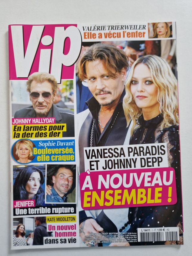 VIP FRANCE magazine side cover  August/September 2017