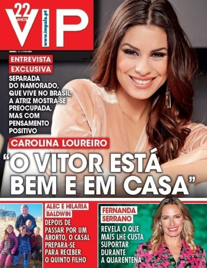VIP PORTUGAL magazine side cover 11 April 2020