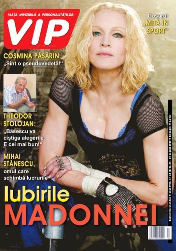 VIP ROMANIA magazine side cover  August 2009