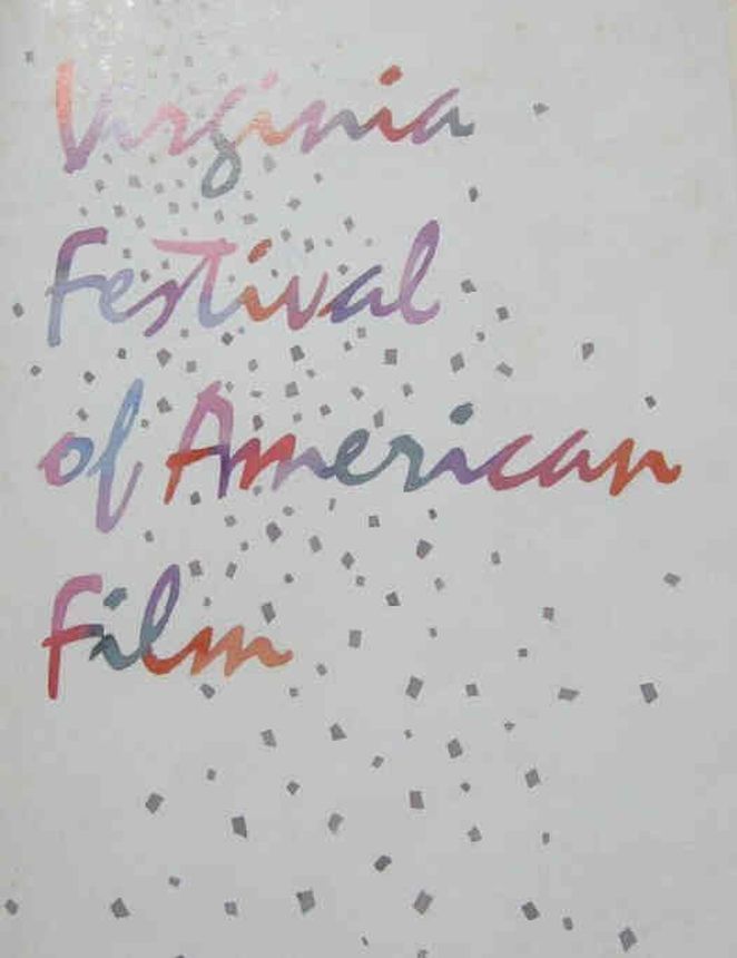 VIRGINIA FILM FESTIVAL PROGRAM magazine side cover   1988