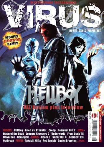 VIRUS magazine side cover Issue 1 November 2004