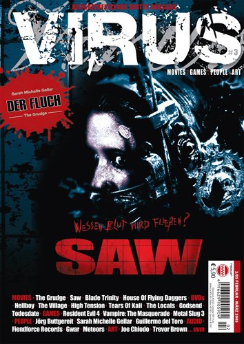 VIRUS magazine side cover Issue 3 February-March 2005