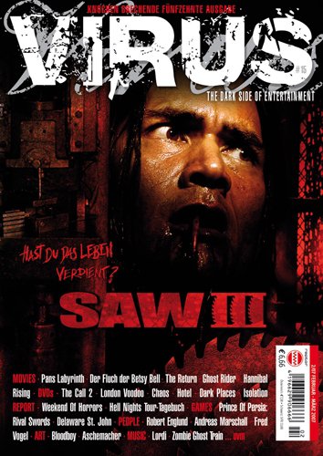 VIRUS magazine side cover Issue 15 February-March 2007