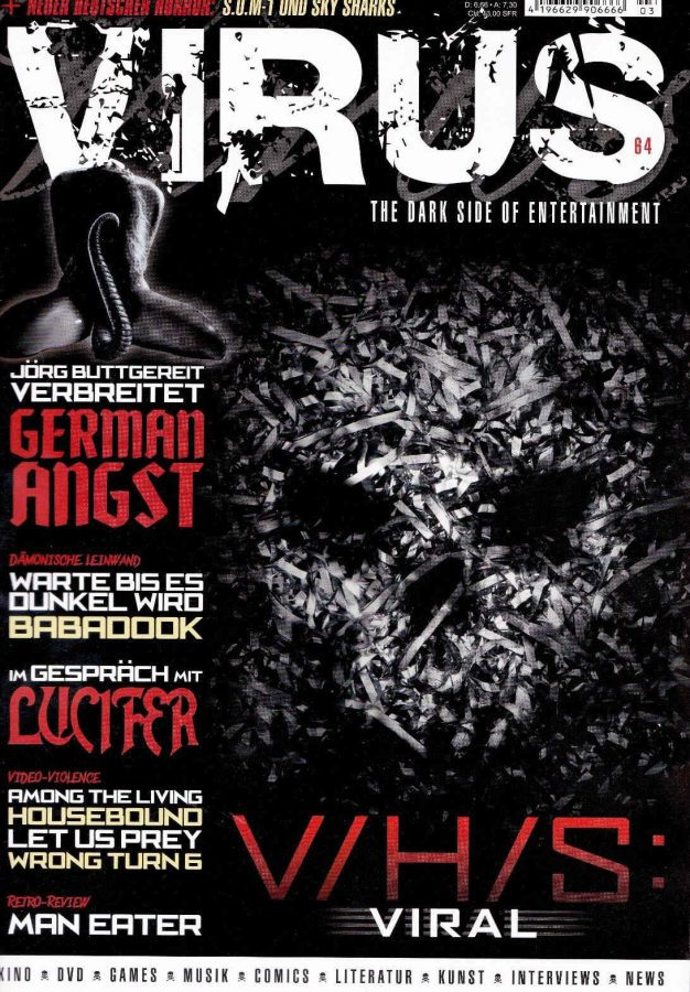 VIRUS magazine side cover Issue 64 March/April 2015
