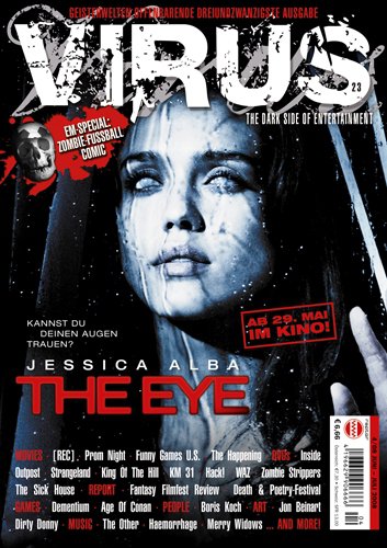 VIRUS magazine side cover Issue 23 June-July 2008