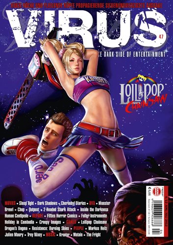VIRUS magazine side cover Issue 47 June-July 2012