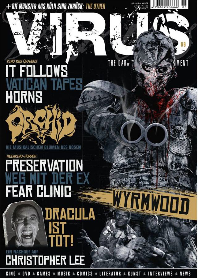 VIRUS magazine side cover Issue 66 August/September 2015