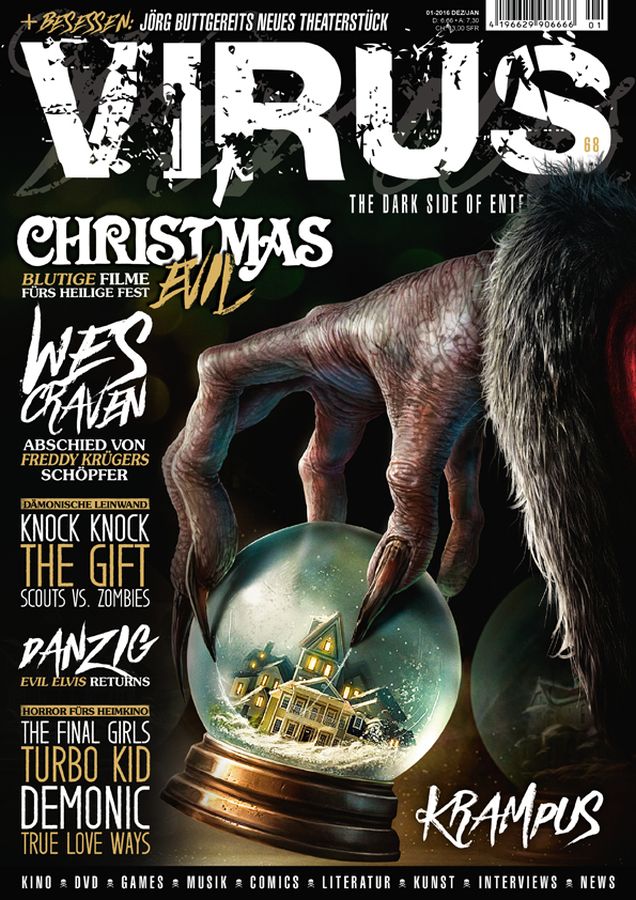 VIRUS magazine side cover Issue 68 December 2015
