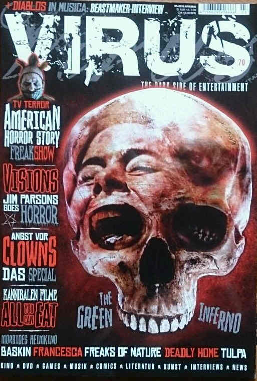 VIRUS magazine side cover Issue 70 April/May 2016