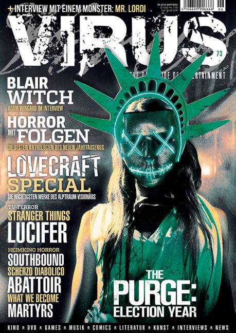 VIRUS magazine side cover Issue 73 October/November 2016