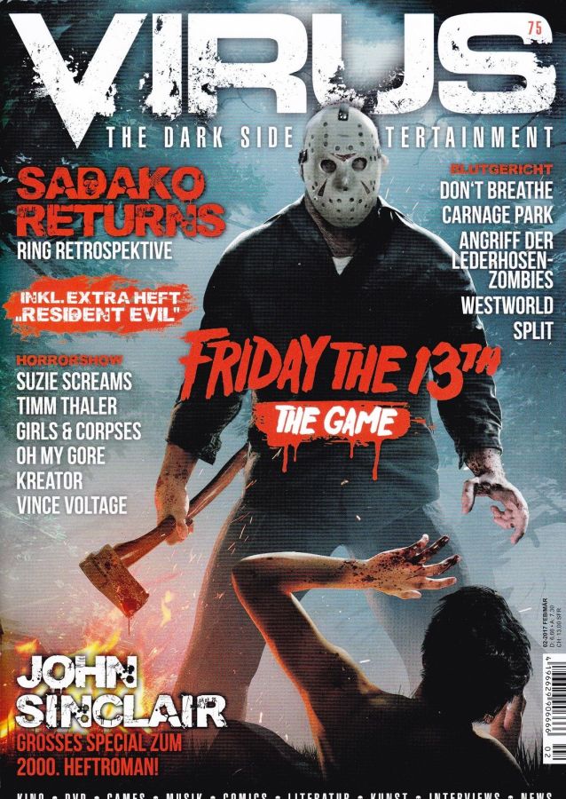 VIRUS magazine side cover Issue 75 February/March 2017