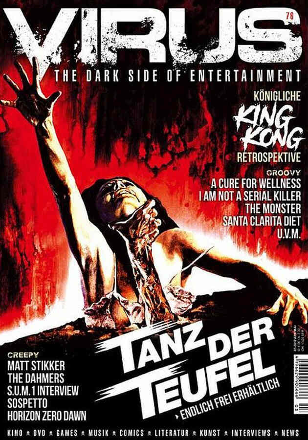VIRUS magazine side cover Issue 76 April/May 2017