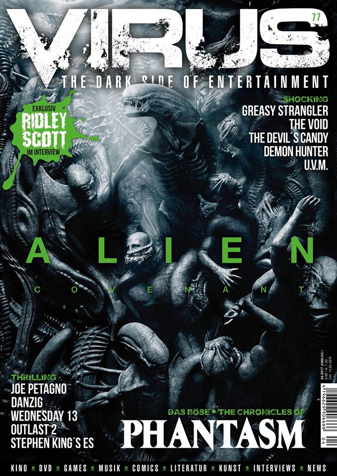 VIRUS magazine side cover Issue 77 June/July 2017